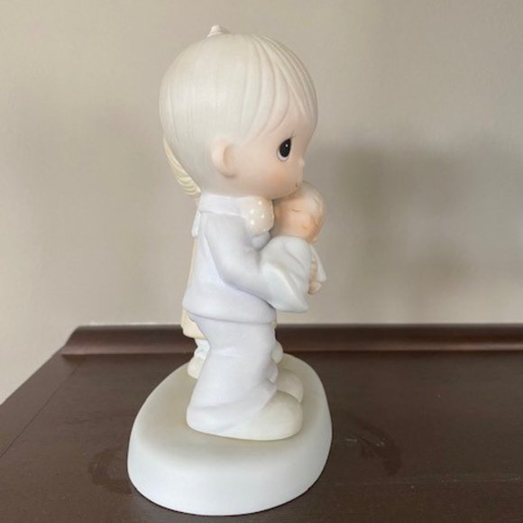 Vintage PRECIOUS MOMENTS  "Rejoicing with You" (Baptism Figurine) - Picture 2 of 8